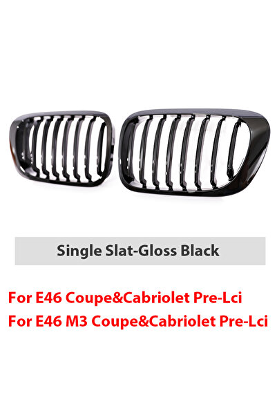 choice2 شبكة أمامية سوداء لامعة مفرد ، وشبكة أمامية من الكروم الكربوني، مناسب...