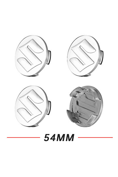 choice2 أغطية محاور عجلات سيارات سوزوكي فضية مقاس 54 مم، 4 قطع، أغطية مركزية ...