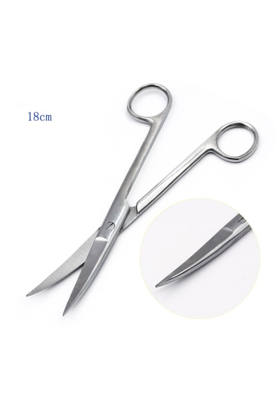 Choice 18 مقص جراحي طبي مطور ذو رؤوس منحنية، مصنوع من الفولاذ، أدوات صغيرة لل...