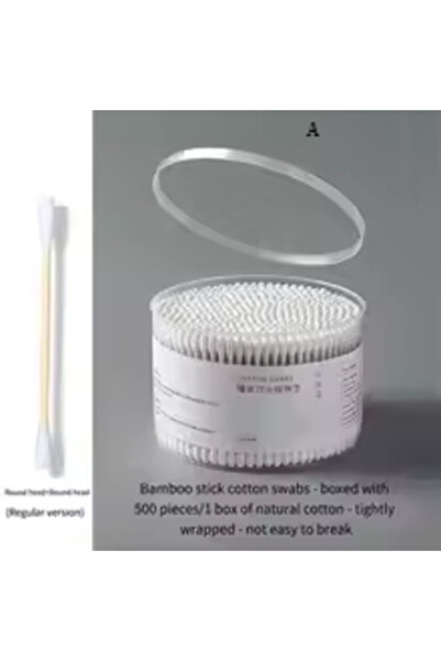 choice2 علبة أعواد قطن للاستخدام مرة واحدة من سيركل سيركل، تحتوي على 500 قطعة...