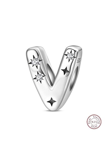 Choice5 PAC1957-V 925 Sterling Silver 26 Alphabet A-Z Charms Star Letter Bead...