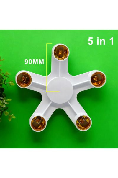 Choice3 موزع إضاءة LED من نوع E27 إلى E27، 5 في 1، 2 إلى 7 في 1، حامل مصباح L...