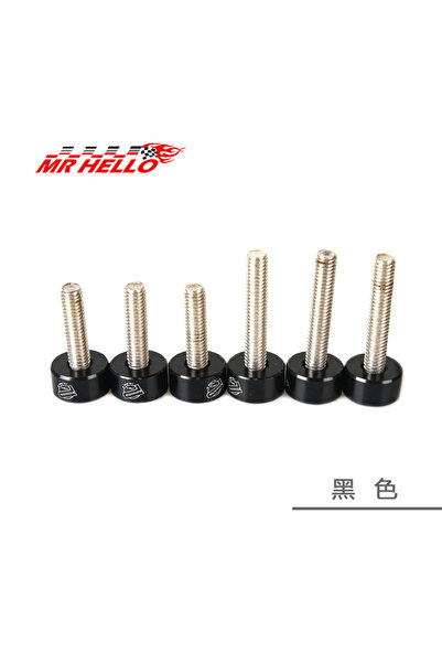 Choice5 BK M6 6 Pcs/Pack JKdreamer Aluminum Fender Washers and Bolt for honda...