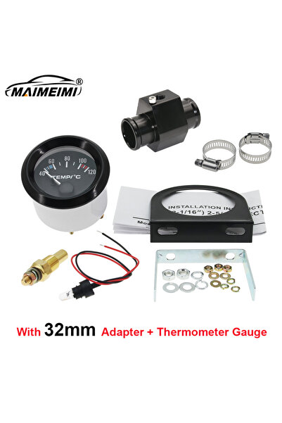 Choice13 With 32mm Black 52mm Water Temperature Gauge Kits With Water Temp Se...