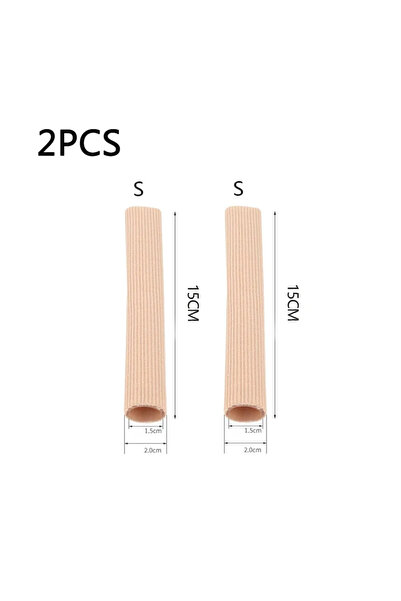choice2 S-2PCS 1-8pcs غطاء سيليكون فاصل أصابع القدم من القماش المقطوع أنبوب ك...