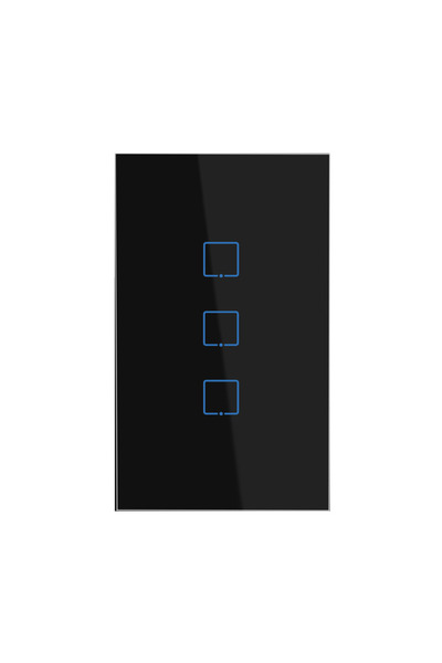 Choice6 مفتاح إضاءة ذكي ثلاثي الفتحات أسود اللون من LiwoKit يعمل بتقنية الواي...