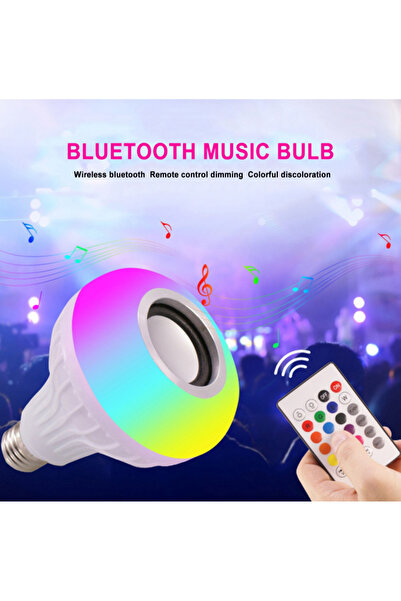 G Glixicom Bec Led Smart cu Boxa Integrata Conectivitate prin Bluetooth si Jo...