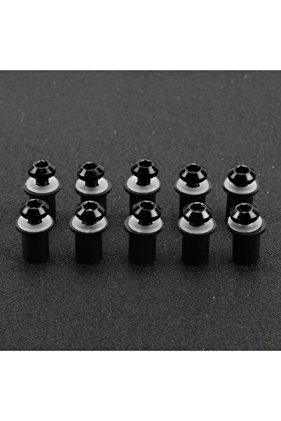 Choice4 صواميل تثبيت سوداء M5، براغي تثبيت الزجاج الأمامي لهوندا XL 650 600 7...