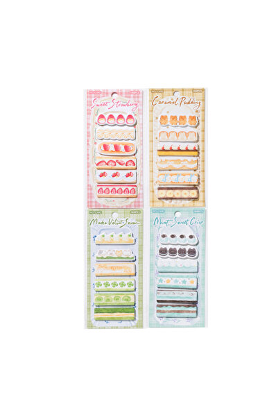 Choice3 مجموعة كاملة من 180 قطعة من سلسلة متجر كعك دينغدينغ، ملصقات رسائل بتص...