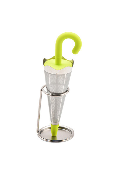 Choice مصفاة شاي GN بثلاثة ألوان على شكل مظلة، مصنوعة من السيليكون والفولاذ ا...