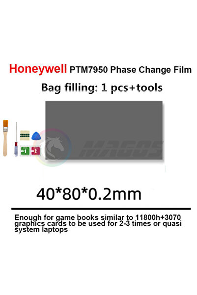 Choice3 0.2 40X80X0.2mm Honeywell PTM7950 Thermal Pad Phase Change Graphics C...
