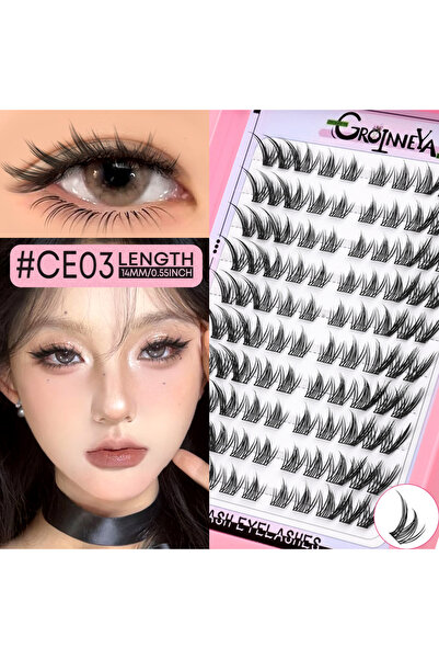 Choice6 CE-03 GROINNEYA Eyelashes Clusters Natural Eyelash extension Cluster ...