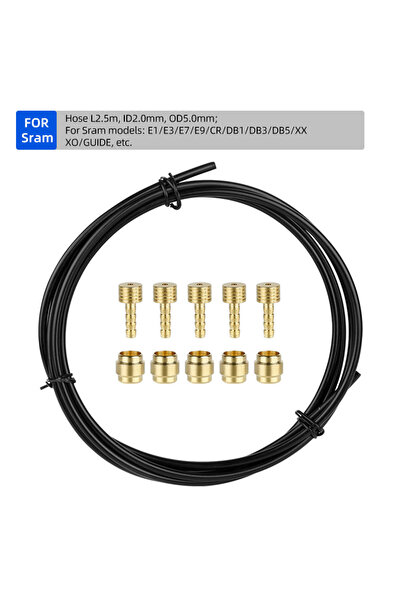 Choice SL5PCS 2.5M 2500mm Hydraulic Brake Hose 3 Layer Oil Tube for Shimano B...