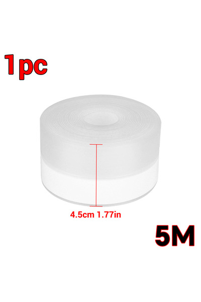 Choice3 شريط سيليكون شفاف مانع لتسرب الهواء، مقاس 45 مم × 5 م، لعزل الأبواب، ...
