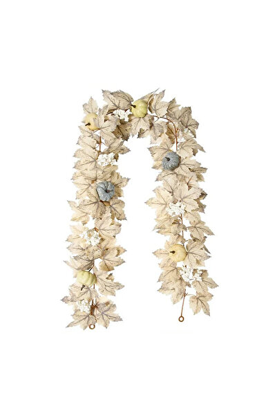 Choice3 ديكور خريفي من النمط الثاني: إكليل من أوراق القيقب الاصطناعية على شكل...