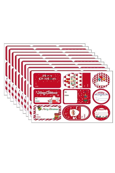 Choice3 90 قطعة - 10 أوراق، 60 قطعة / 10 أوراق، بطاقات هدايا عيد الميلاد، 8 ت...