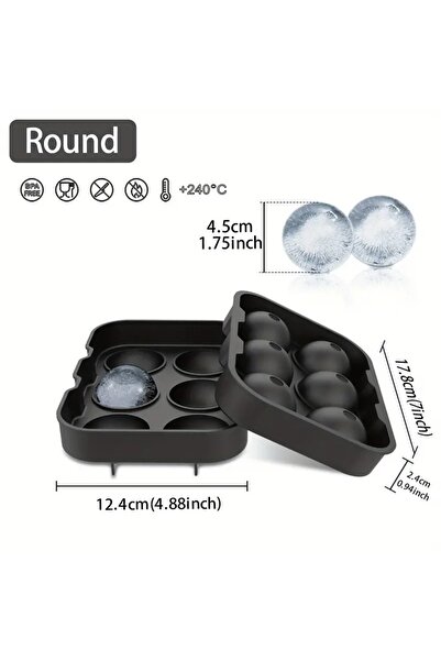 Choice3 Round Diamond Rose Gun ETC. Shaped Ice Cube Mold Food Grade Silicone ...