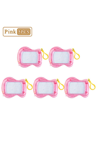 Choice1 لوحة رسم مغناطيسية صغيرة وردية اللون - 5 قطع، من 1 إلى 10 قطع، مع سلس...