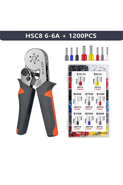 choice2 أداة ضغط أطراف الأسلاك HSC8 6-6 1200 قطعة كماشة ضغط كهربائية HSC8 6-4...