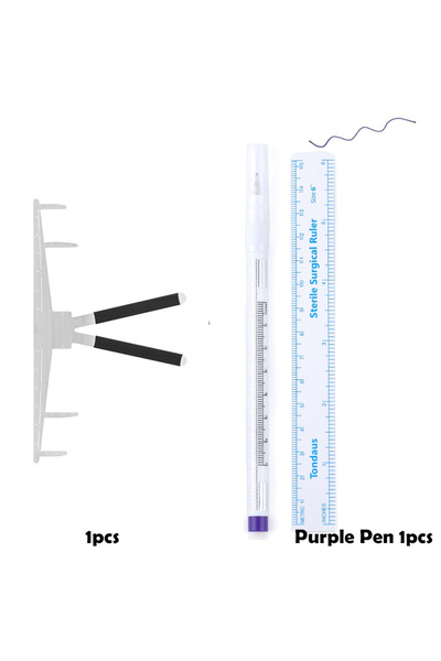 choice2 مجموعة من قطعتين: مسطرة استنسل معدنية لرسم الحواجب، مسطرة لتحديد موضع...