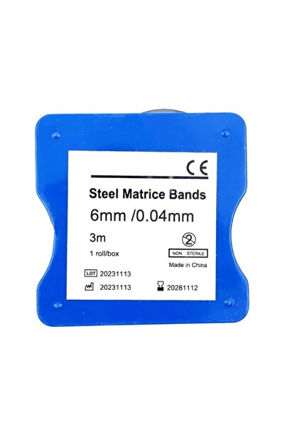 choice2 1x 6mm 1pc Dental Stainless Steel Matrix Strips Resin Film Restoratio...