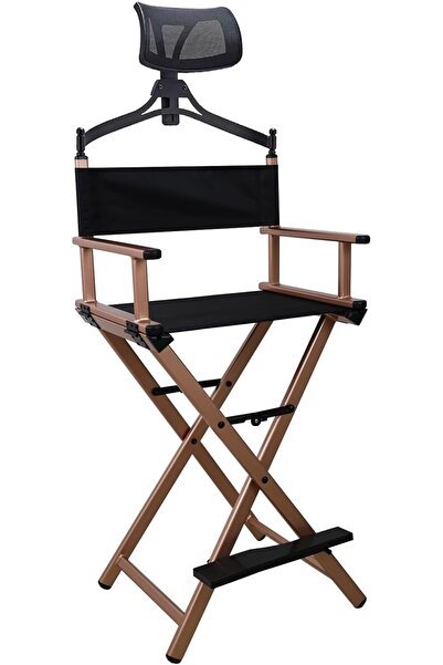 Meishida Folding Makeup Chair with Headrest, Portable Artist Director Chair, ...