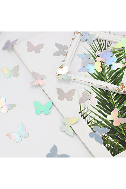 Choice4 قصاصات ورقية على شكل فراشات ليزرية، 100 قطعة، قصاصات ورقية لتزيين طاو...