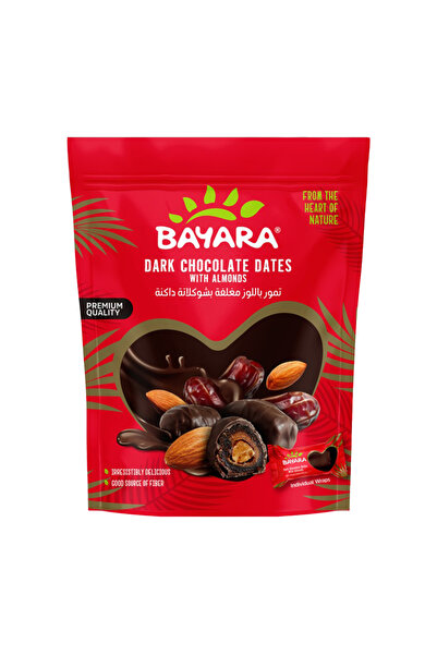 Bayara Dark Chocolate Dates with Almonds Premium Gourmet Sweet Treat 150g Gif...