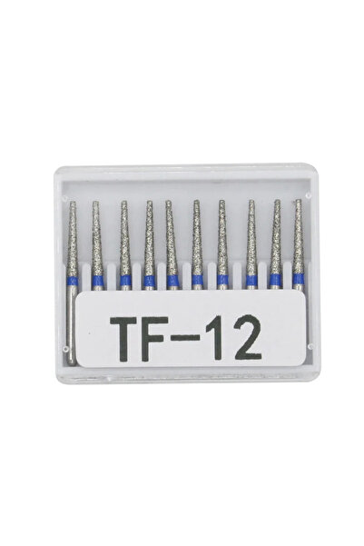 Choice12 مجموعة رؤوس حفر ماسية للأسنان TF-12، 10 قطع/مجموعة، قطر FG، مقبض عال...