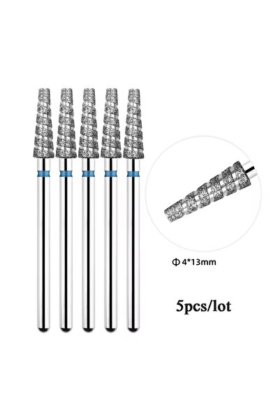 Choice16 مثقاب أظافر تورنادو الماسي 20 متر، 5 قطع، روسي معالج مسبقًا، مثقاب ف...