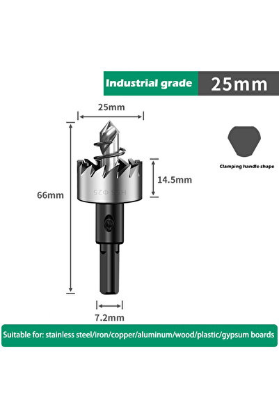 Choice18 25mm 1PCS Hole Saw Set 12-100mm Hard Metal Drill Bits Heavy Duty Hol...