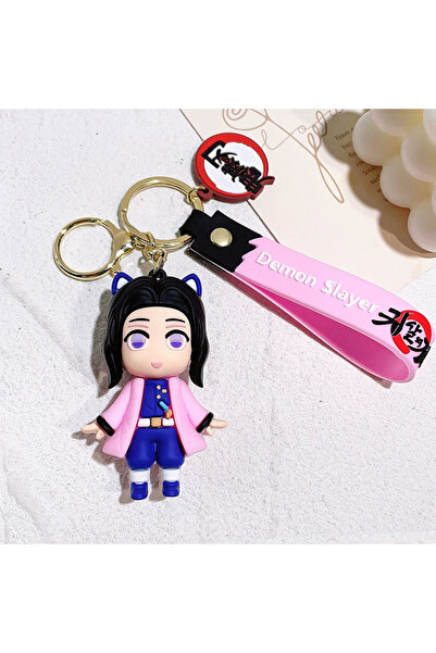 Choice4 بانداي 1 قطعة سلسلة مفاتيح مفاتيح شيطان القاتل الشكل كامادو تانجيرو N...