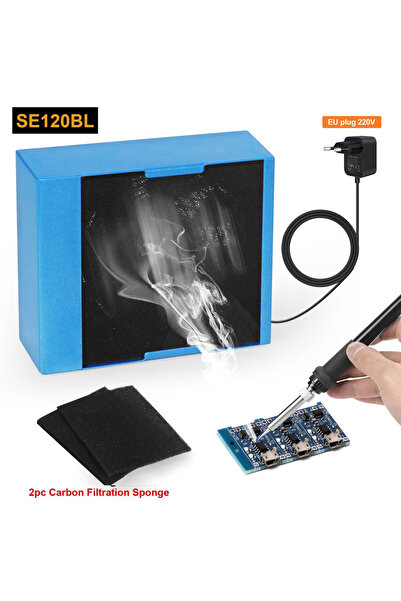 Choice1 مروحة لحام NEWACALOX SE120BL-EU بقوة 30 واط، ماصة للدخان، مروحة عمل ي...