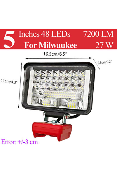 Choice قطع غيار أدوات كهربائية بقدرة 27 واط (5 بوصات) لمصابيح العمل LED مقاس ...