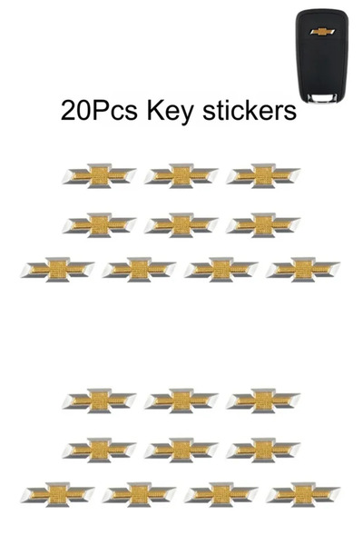 Choice6 20 قطعة - 18 مم ملصق شعار مفتاح السيارة عن بعد، مصنوع من الألومنيوم، ...