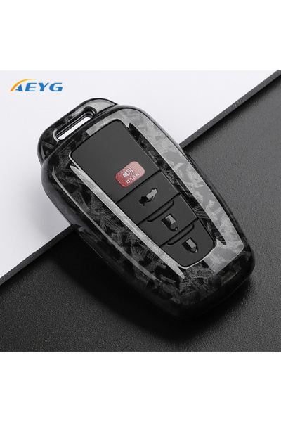 Choice5 غطاء مفتاح السيارة من ألياف الكربون ABS من Fcarbon A4، مناسب لسيارات ...