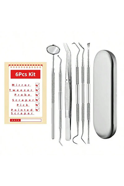Choice3 6pcs set-A 3/4/5/6/8pcs Stainless Steel Dentist Clean Tools Dental Mi...