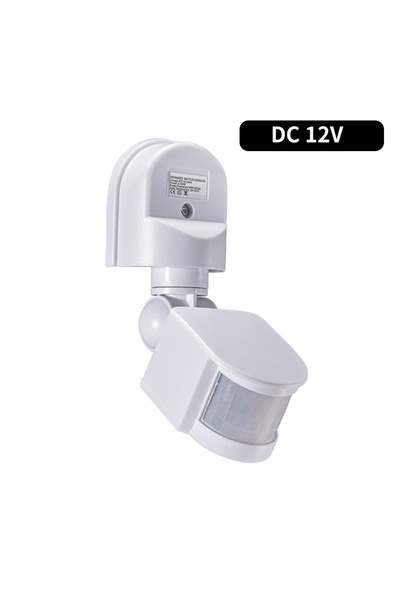 Choice3 Choice White DC12V Wall Mount AC 110-240V PIR Movement Detector 12V A...