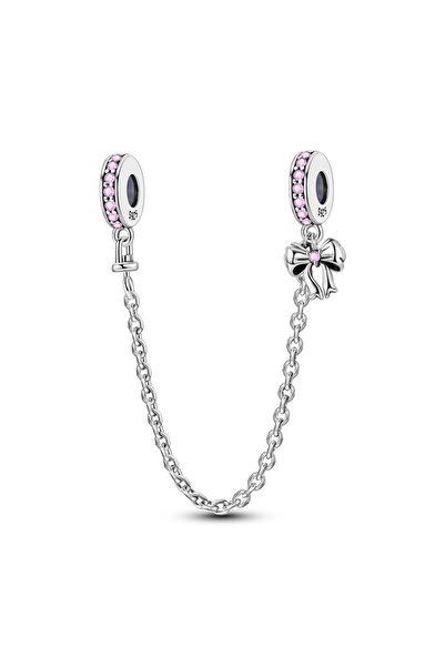 Choice28 KTC1224 925 Sterling Silver Safety Chains Clasp Clip Charms Fit Orig...