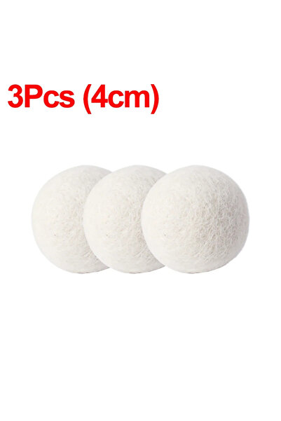 Choice6 3 قطع (4 سم) 6 قطع كرات تجفيف صوف قابلة لإعادة الاستخدام، منعم ملابس،...