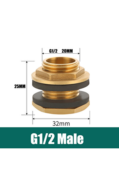 Choice وصلة خزان مياه ذكرية كاملة السماكة مقاس 1/2 بوصة، مناسبة لخزانات الميا...