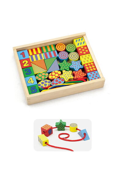 Viga Set de șnururi din lemn