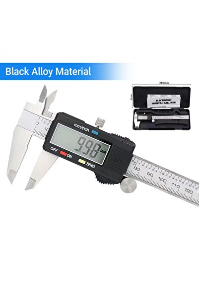 choice2 ميكرومتر رقمي عالي الدقة من سبيكة سوداء، 0.01 مم، بطول 150 مم، مصنوع ...