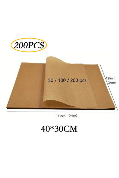 Choice5 L-200pcs 200/100/50PC Baking Paper Non-stick Parchment Baking Sheet f...