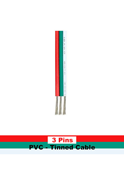 Choice58 5m 20 AWG 3Pin PVC 2pin 3pin 4pin Flex Cable 20awg 22awg Extension C...