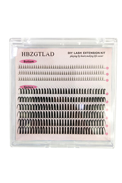 Choice12 مجموعة رموش MIX D 9rowQA9 HBZGTLAD 80D/100D مع قاعدة كثيفة مدببة، مث...