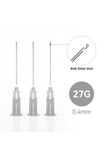 Choice3 27G Both Sides Vent TJDent 100pcs/pack Dental Endo Irrigation Needle ...