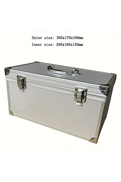 choice2 صندوق أدوات ألومنيوم محمول، قطعة واحدة، 300 × 170 × 160 مم، معدات أما...