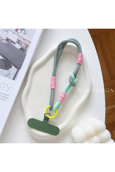 Choice Green Pink Phone Lanyard Wrist Strap Phone Case Connection Piece Unive...