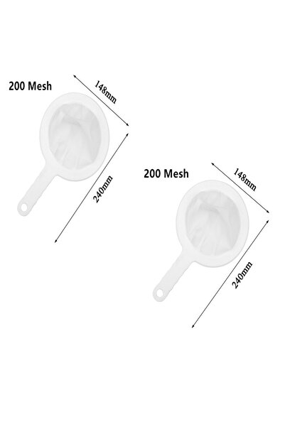 Choice7 قطعتان من حقيبة ترشيح حليب الصويا والنبيذ (200 شبكة) أكياس ترشيح حليب...